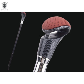 Vintage full engraved metal craft cane