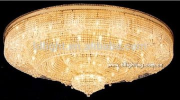 Big hall modern large crystal ceiling light