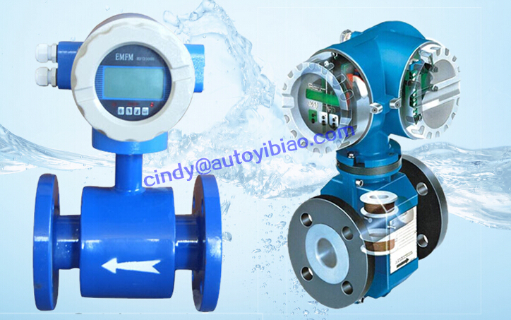 4-20mA RS485 Acid electromagnetic Flow meters sewage magnetic flowmeter manufacturer