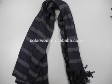 Jacquard lady woven wool scarf