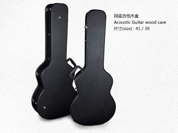 high quality pvc leather exterior Guitar Case, guitar wood case