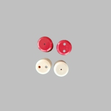 Red And White Plastics End Sampling Hole