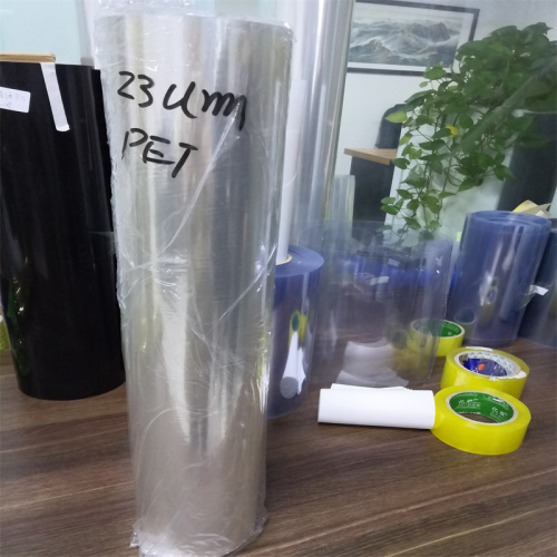 250 micron clear rigid pet plastic roll