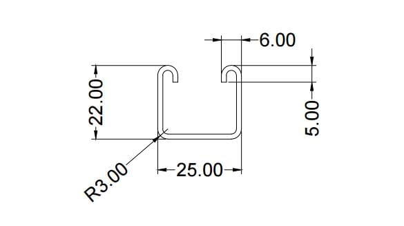 C Bracing Section Roll Forming Machine