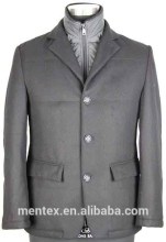 men's wool jacket with half vest