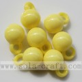 Nice Round Acrylic Assorted Solid Opaque Color Bead Pendant-