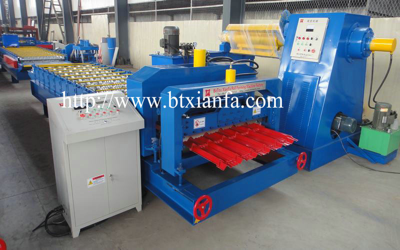 Roof Panel Glazed Tile Roll Forming Machine