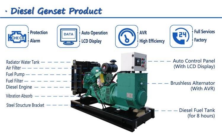 ATS 200kw 250kva MTAA11-G2 diesel engine generator set with cummins engine