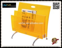 Colorful replica design acrylic newspaper stand for indoors and outdoors