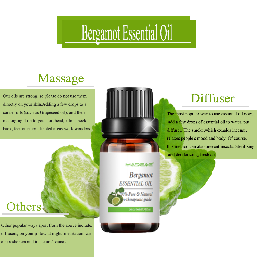 Aromaterapi Diffuser Minyak Esensial Bergamot yang larut dalam air