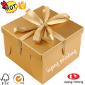 Пользовательский логотип печатает глянцевую ламинирование подарочной коробки