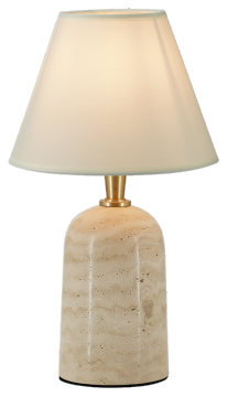 Natural Cave Stone Travertine Table Lamp