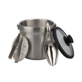 Stainless steel Ice Bucket Set with Tong, Strainer