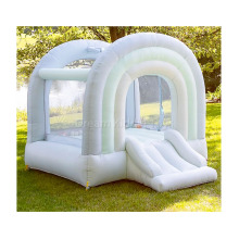 Light Blue Jumping Bouncy Castle Inflatable Bounce House for Kids