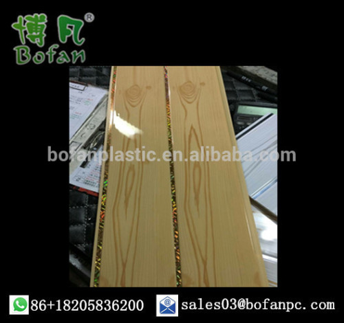 Normal printing for pvc ceiling, wooden pvc plastic ceiling, middle groove ceiling panel