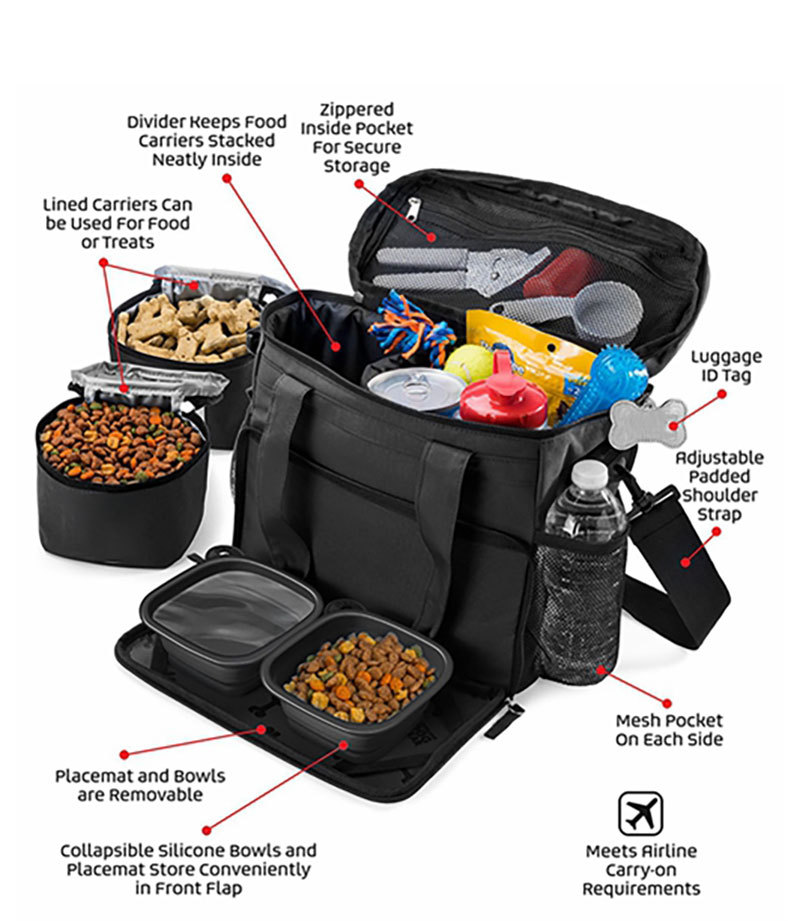 Pet Food Handbag Black