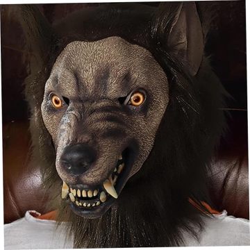 Scary Werewolf Mask with Fangs and Ventilation Holes