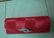 fashion lady beauty satin evening bag with crystal