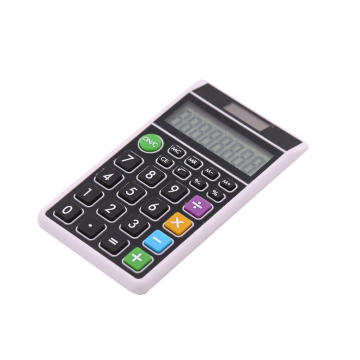 New design solar power 8 digits pocket calculator