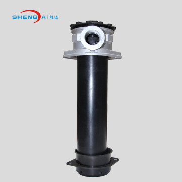 Return line oil strainer filter housing