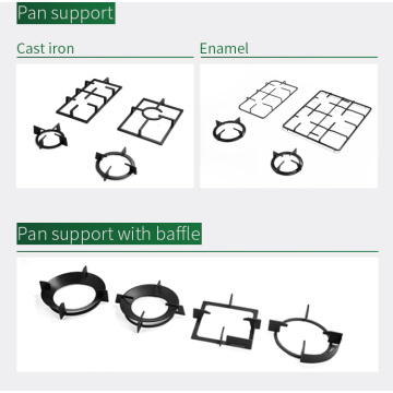 Gas Pembakar Gas Grates Cast Iron Pan Support