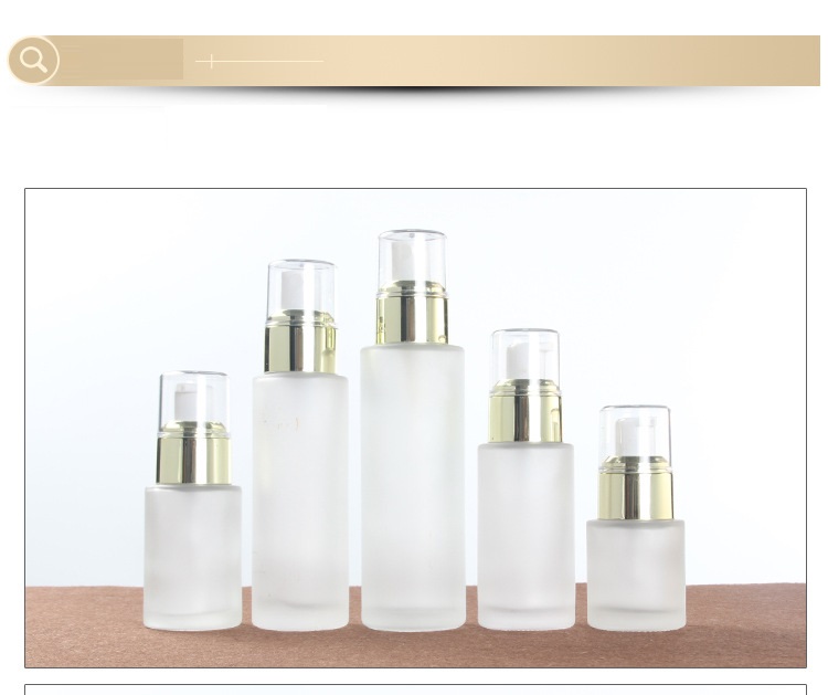 Spot wholesale cosmetics set spray glass bottle emulsion pressure type sample cream eye cream empty bottle (5)