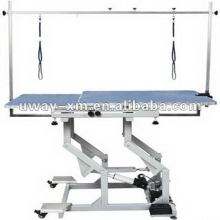 UW-GR-040 Blue double-layer boards electric lifting grooming table for both dogs and cats, height is adjustable