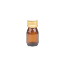 30ml amber glass syrup bottles with aluminum cap