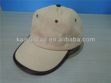 2014 new design canvas baseball hat with double layer