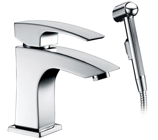 Widespread Bathroom basin Faucet mixer tap with sprayer