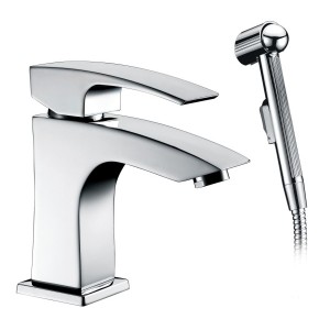 Widespread Bathroom basin Faucet mixer with sprayer