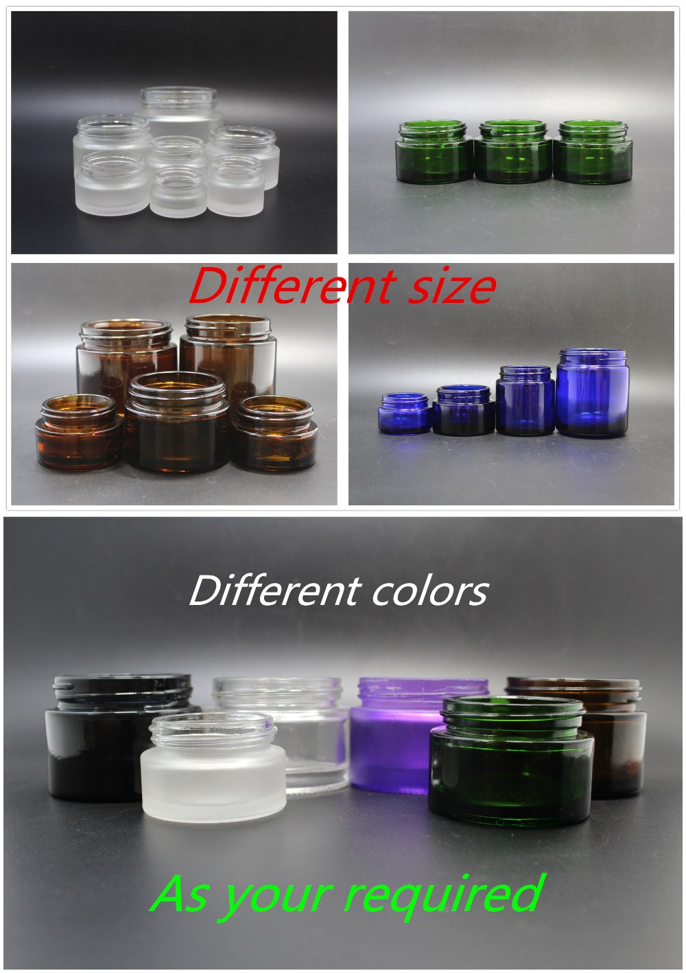 in stock 120ml 4 oz straight side glass cream cosmetic jar with lid for cosmetic candle packaging GJ-2N