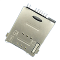 Serie SIM de 8 pines con conector SMT frontal Boss