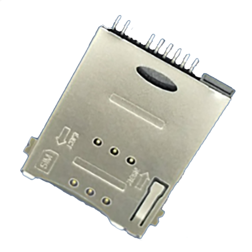 SIM-serie 8Pin med Boss Front SMT-kontakt