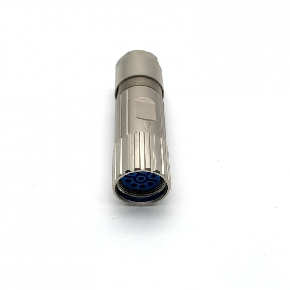 M23 female striaght connector