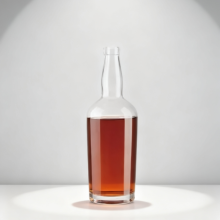 Custom Empty Bourbon Whisky Glass Bottle