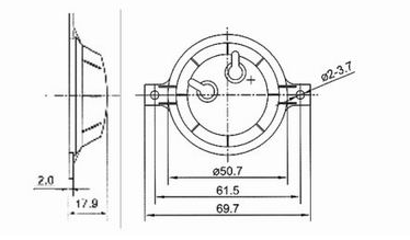 51mm ultrasonic speaker