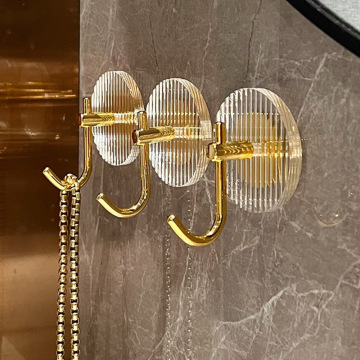 Sticky Hook for Bathroom Door - Acrylic, No Trace, No Punch, No Hook