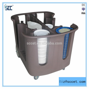 Roto mould Plastic Dish storage caddies, dish caddies for plates