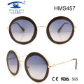 Gafas de sol de acetato de forma redonda (hms457)