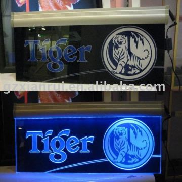 Laser Engraving Acrylic LED Sign