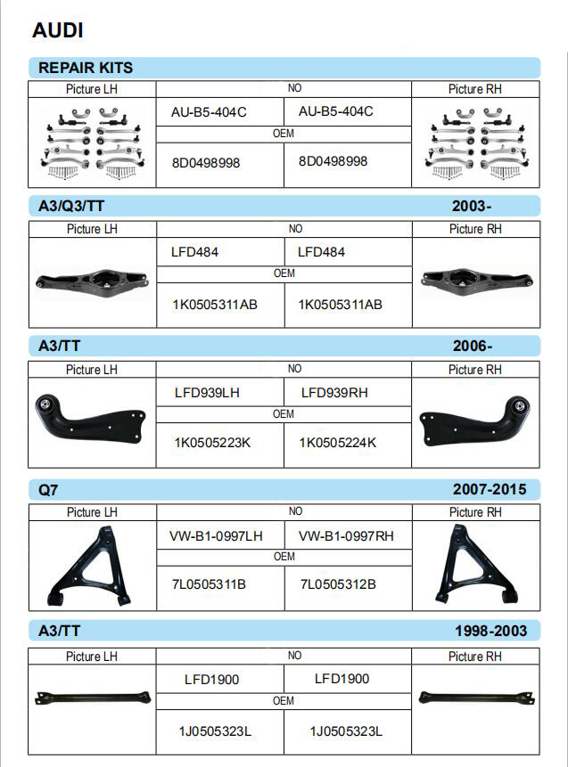 Auto lower control arm for impala