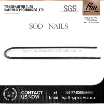 Steel staples coated staples sod nails g shaped sod staples