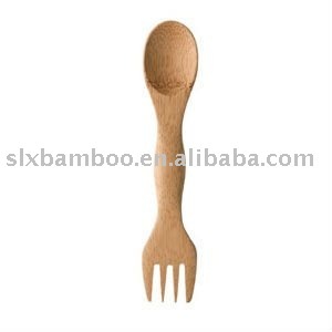 Bamboo Kitchen Utensils for Kids Spork