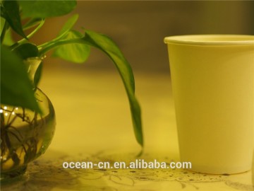 disposable white paper tea cups