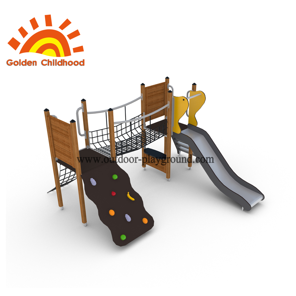 Yellow Outdoor Playground Hpl Panel Slide