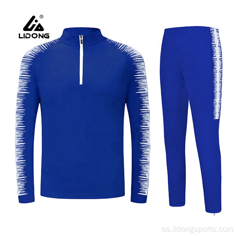 Entrenamiento personalizado y jogging wear sport traje de traje de pista