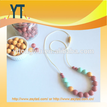 2017 New Arrive Silicone Teething Necklace for Babies