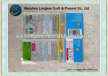 transparent opp plastic bag packing