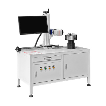 Zixu MOPA Fiber Laser Flange Rotary Marking Machine for Flange & Valve Circle Surface